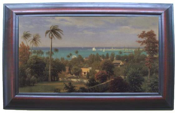 framed  Albert Bierstadt Bahamas Harbour, Ta052